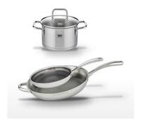 Lot Faitout 20 cm & 2 Poêles 28/32 cm Elo Relief Evolution