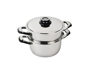 Lot faitout basse température et insert cuit vapeur 20cm Ecovitam