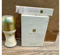Lot Far Away Avon eau de parfum 50ml + déo bille + mini flacon bille 10ml