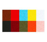 Lot feutrine 2 mm A4 10 couleurs assorties