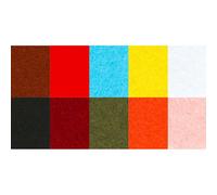 Lot Feutrine 2 Mm A4 10 Couleurs Assorties