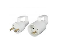 Lot fiches électriques mâle 2 pôles + terre, 16 A, DEBFLEX G