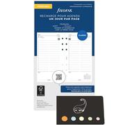 Lot Filo Recharge Format Personal Août 2026 Juillet 2027 Français 1 Jour par Page Compatible avec Filofax + 1 Index Adhésif Blumie (Scolaire 1 Jour)