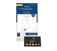Lot Filo Recharge Format Personal Août 2026 Juillet 2027 Français 1 Jour par Page Compatible avec Filofax + 1 Index Adhésif