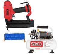 Lot finition SENCO: Cloueur Finishpro18BL G18 + compresseur AC4504 + tuyau spiralé - Senco-B5