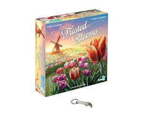 Lot Frosted Blooms Version Française Jeu de Société avec Décapsuleur Blumie - 2 à 4 Joueurs - À Partir de 8 Ans - Jeu de Stratégie et Placement de Tuiles