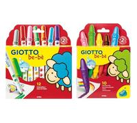 Lot Giotto Bèbè 12 Feutres + 10 Crayons de Cire