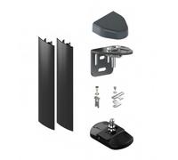 Lot Gond + Capot + Crapaudine + 2 Profils Masquage Portail Battant - Gris - 110 Mm Tirard Multicolore