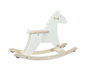 lot Hudada cheval à bascule ivoire + arceau - Vilac - Jeux et jouets
