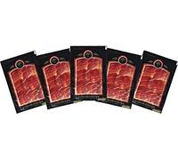 Lot jambon ibérique 5 paquets de 100 gr. L'emballage sous vide.