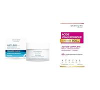 Lot Jeunesse - GRANIONS - CREME DE NUIT 50 mL + ACIDE HYALURONIQUE ULTRA DOSE 600 mg - Collagene et Acide Hyaluronique - Acide Hyaluronique - Collagene marin - Skincare Anti Age - Anti Ride