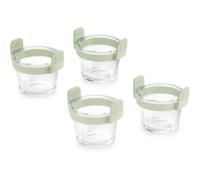 Lot LEKUE x4 mini plat en verre rond pour airfryer