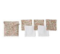 Lot lingettes lavables et pochette imprimé liberty - biscuit