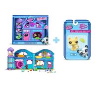 Lot Littlest Pet Shop La Grande Maison (3 pets et 16 accessoires) et un Single Pet supplémentaire offert