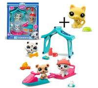 Lot Littlest Pet Shop - Pack Neige et un Single Pet offert
