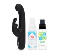 Lot Lovehoney Vibromasseur Happy Rabbit & nettoyant Sex Toy & Lubrifiant