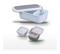 Lot Lunchbox Bleue 1L et Set 3 Boîtes à Sauce Fackelmann Storage