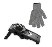 Lot mandoline V 5 lames et gant contre les coupures Mathon