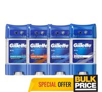 Lot mixte Gillette gel déodorant 48H protection anti-odeurs de sueur anti-tac...