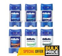Lot mixte Gillette gel déodorant 48H protection anti-odeurs de sueur pack de 6