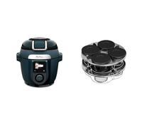 LOT Moulinex Cookeo Infinity, Air fryer + multicuiseur sous pression, 17 programmes, Bleu, CE97GUF0 + Kit de 8 verrines superposables XA6140E0