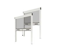 Store Moustiquaire Recoupable Alu - L 150 x H 230 cm - Blanc - Lot 2