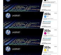 Lot multiple de toner HP CF540X / 203X d’origine