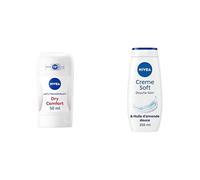 Lot NIVEA - Stick Dry Comfort - 72H Anti-Transpirant - Double Protection - 0% Alcool - Peaux Sensibles - 50 ml + Crème douche Soin (1 x 250 ml) Soin corps hydratant respecte et renforce le microbiome