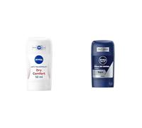 Lot NIVEA - Stick Féminin Dry Comfort - 72H Anti-Transpirant Peaux Sensibles - 50 ml + NIVEA MEN Stick Derma Dry Control - 96H Anti-Transpirant - Contre la Transpiration Intense & les Odeurs - 50 ml