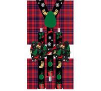 Lot Noeud Papillon+Bretelles motif Noël - modèles Différents (Modèle: PK_NOEUDPAP_MOD4)