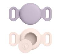 Lot of 2 Airtag Étuis Collier pour Chien et Chat, Coque en Silicone Étanche pour Apple AirTag GPS Finder,Housse de Air Tag Protection pour Pet Colliers de Compagnie Anti-Perte Porte-clés Air Tag (B,S)