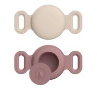 Lot of 2 Airtag Étuis Collier pour Chien et Chat, Coque en Silicone Étanche pour Apple AirTag GPS Finder,Housse de Air Tag Protection pour Pet Colliers de Compagnie Anti-Perte Porte-clés Air Tag (A,S)