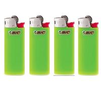 Lot of 4 Bic Mini Lime Green Lighters New by BIC