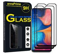 Lot / Pack De 2 Films Verre Trempé Pour Samsung Galaxy A20e/ A20e Dual Sim 5.8" De Protection D'écran - Couleur Noir