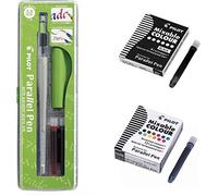 Lot Parallel Pen 3,8 mm + 12 cartouches Couleurs assorties + 6 Cartouches noires + 1 Index Adhésifs Blumie