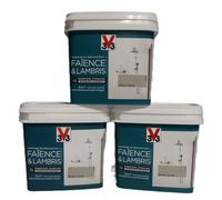 Lot Peinture V33 Rénovation Faïence et Lambris "Seigle" 3 X 0,75L