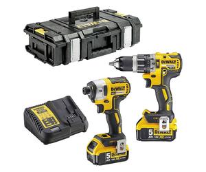 LOT PERCEUSE DEWALT DCD796 + VISSEUSE A CHOC DCF887 18v (2 x 5Ah)