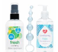 Lot Perles anales & Lubrifiant & Nettoyant