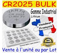 Pile bouton Varta CR2025 - 5 unités