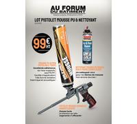 Lot pistolet mousse PU et nettoyant HGR-UTM2
