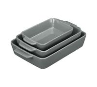Lot plat four ceramique empilable 3 pièces plat à gratin plat rectangulaire