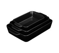 Lot plat four ceramique empilable 3 pièces plat à lasagne plat de cuisson