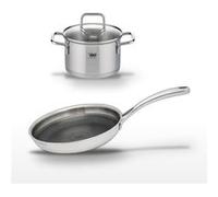 Lot Poêle 24cm & Faitout 14cm Elo Relief Evolution Inox