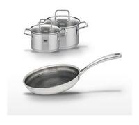Lot Poêle 28cm & 2 Faitouts 14/12cm Elo Relief Evolution