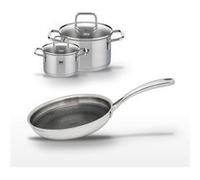 Lot Poêle 28cm et 2 Faitouts 20/14cm Elo Relief Evolution