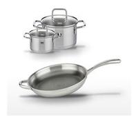 Lot Poêle 32 cm & 2 Faitouts 20/14 cm Elo Relief Evolution