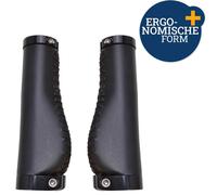 Lot Poignées de Vélo Forme Ergonomique Aspect Cuir Guidon Vis Électrique MTB