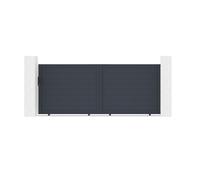 Lot Portail coulissant et motorisation - Casanoov - EIGER - 3 5m H.147cm - Aluminum - Gris anthracite / Motorisation RANGER C300