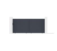 Lot portail coulissant et motorisation - Casanoov - EIGER - 4m H.178cm - Aluminum - Gris anthracite / Motorisation RANGER C300