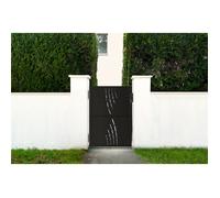 Lot Portillon - Casanoov - NALI VELETA - 1m H.140cm - Noir Mat - Acier